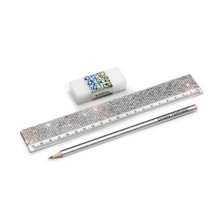 OFFERTA Kit righello + matita + gomma Chiara Ferragni 2023