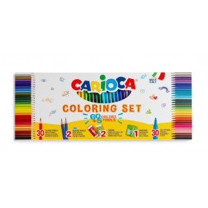 Set pastelli tita + pennarelli joy carioca 60pz
