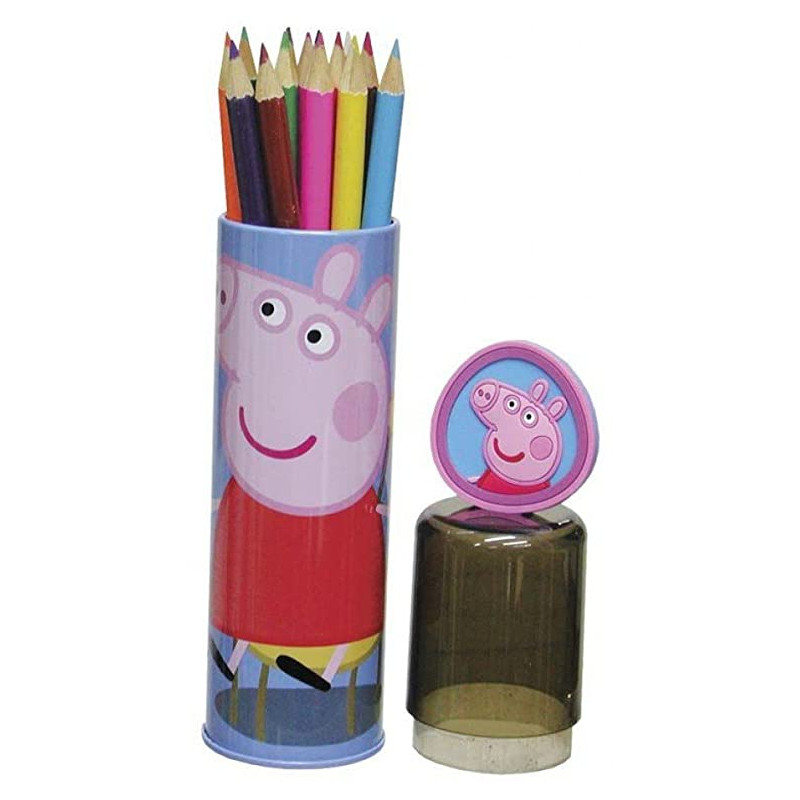 Tubo 15 pastelli Peppa Pig