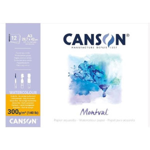 Blocco Canson Montval 300gr m2  36X48 12fg