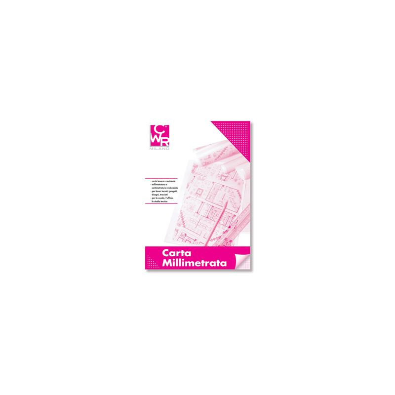 Blocco carta millimetrata 50x70 50fg