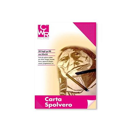Blocco carta spolvero 90gr 35x50 50fg