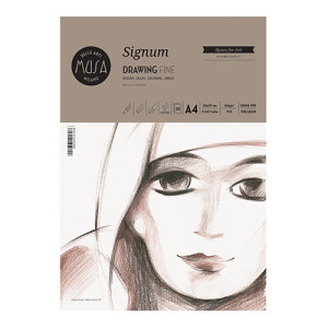 Blocco da disegno acquerello Signum A4 200gr 30fg - carta per arte e grafica