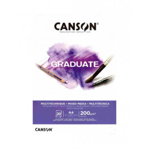 Blocco da disegno Graduate Canson 200gr A4 20fg