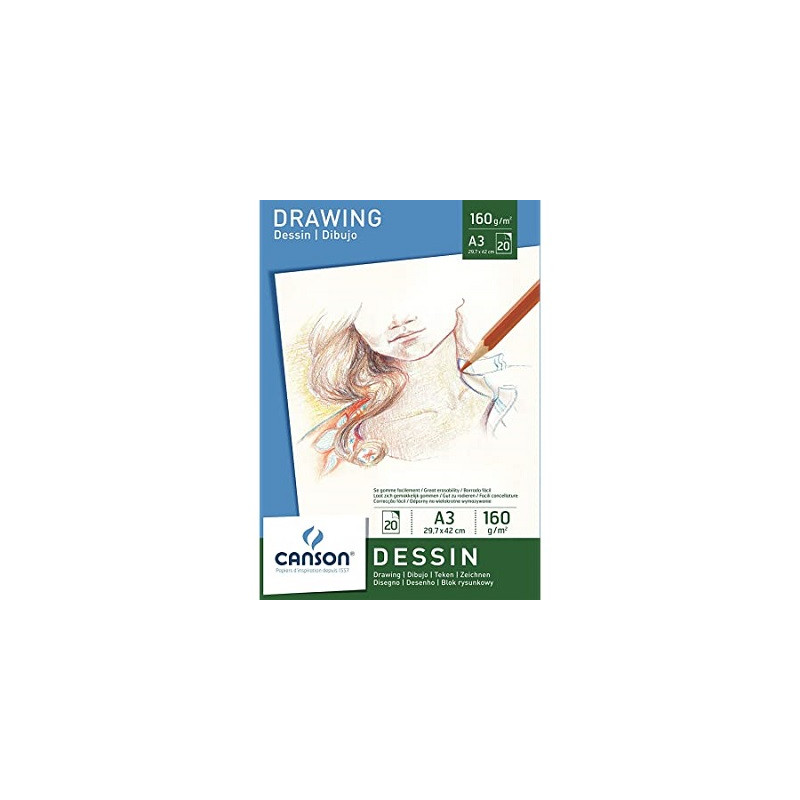 Blocco Dessin Canson A3 160gr 20fg