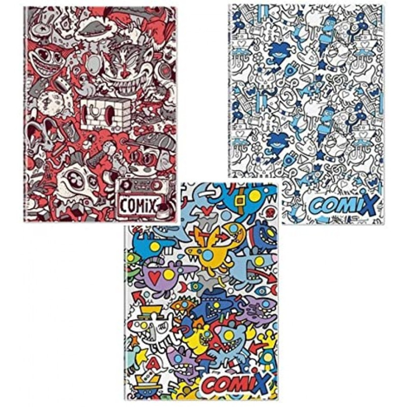 Cartella 4 anelli A4 Comix Art varie fantasie