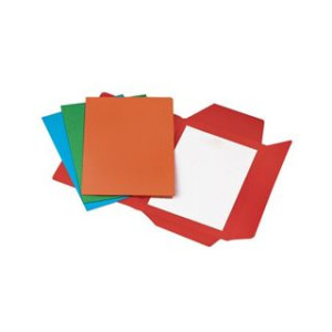 Cartelle 3 lembi 270gr rosso 25pz