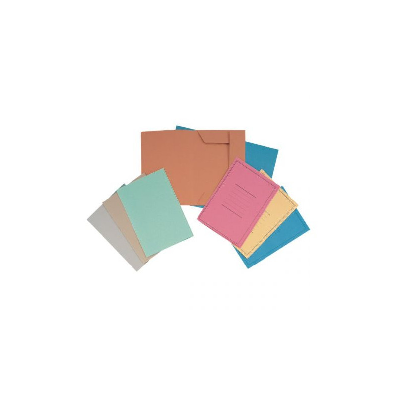 Cartelle 3 lembi grigie ECO vintage con riquadro 50pz