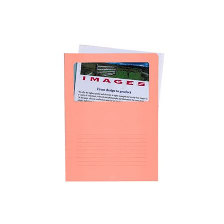 Cartelle con finestra sintex rosa 50pz