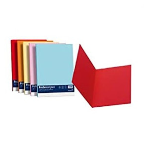 Cartelle semplici per atti senza ali favini 200gr 25x34 scarlatto 50pz