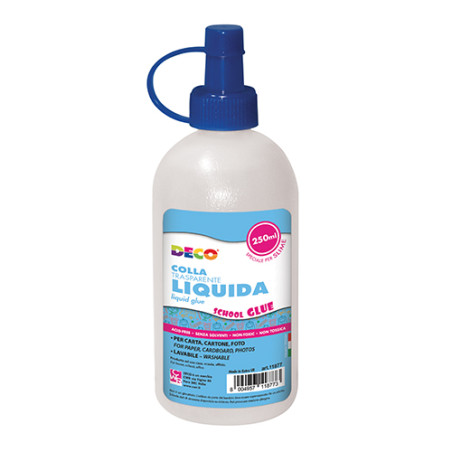 Colla liquida trasparente base acqua tipo forte 250ml speciale SLIME