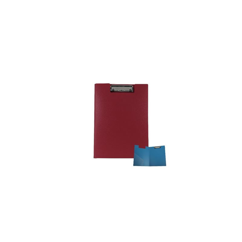 Porta blocco con molla con patta A4 rosso