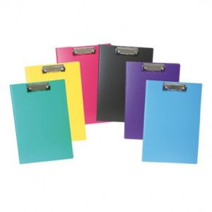 Porta blocco con molla con patta BLU in PP