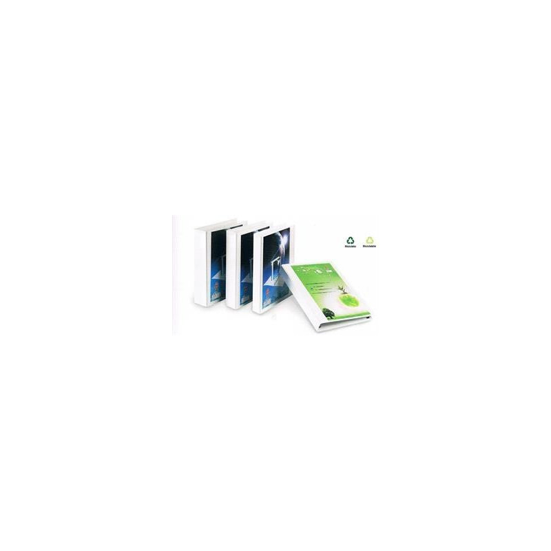 Raccoglitore personalizzabile 4 anelli D.65 bianco display