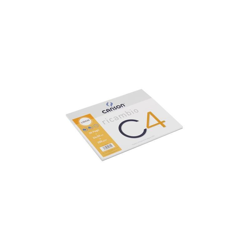Ricambio Blocco C4 20fg 24x33 220gr.liscio