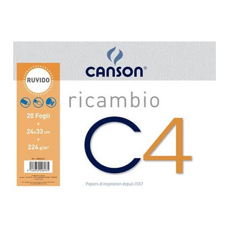 Ricambio Blocco C4 20fg 24x33 224gr.ruvido