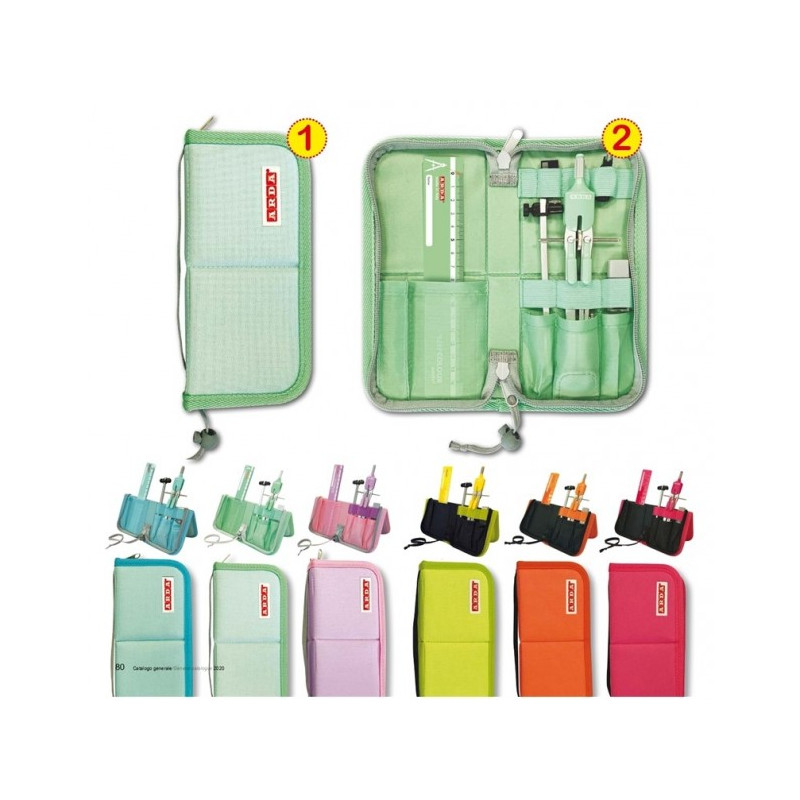 Compasso Balaustrone  con accessori Arda pastello