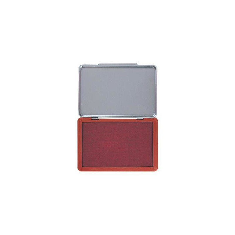 Cuscinetto per timbri 12x8 cm.medio rosso