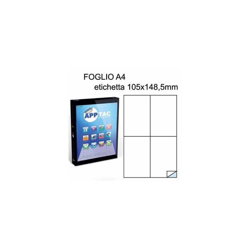 Etichette su A4 105x148 100fg 4 etichette a foglio