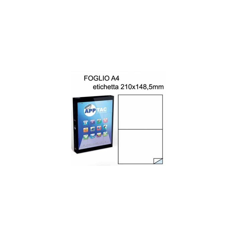 Etichette su A4 210X148,5 100fg 2 etichette a foglio