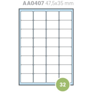 Etichette su A4 47,5x35 100fg