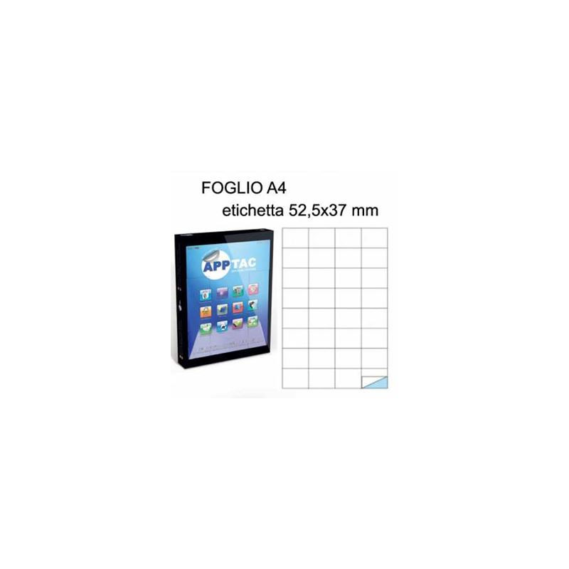 Etichette su A4 52,5x37 100fg 32 etichette a foglio
