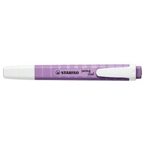 Evidenziatore a penna Stabilo Swing cool wildflowers - grigio/viola