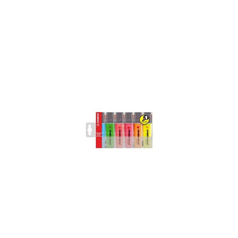 Evidenziatori Stabilo Boss 6 colori assortiti
