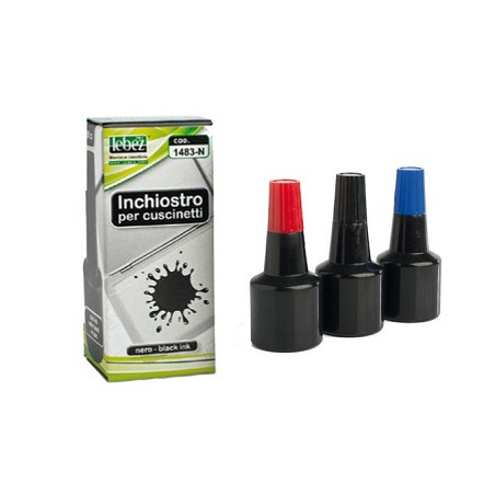 Inchiostro per timbri blu 30ml LEBEZ