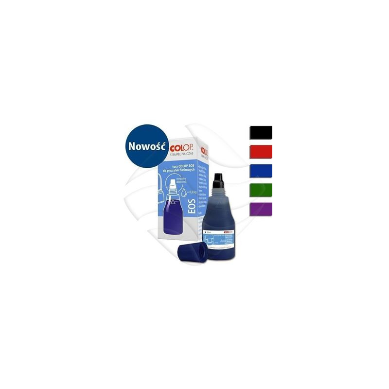 Inchiostro per timbri Colop per timbri  digitali con olio nero 25ml