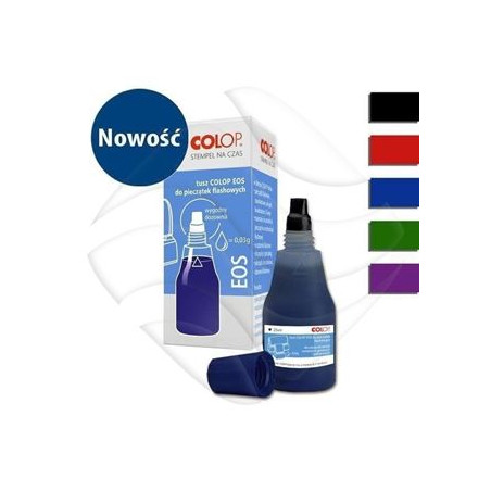 Inchiostro per timbri Colop per timbri  digitali con olio nero 25ml
