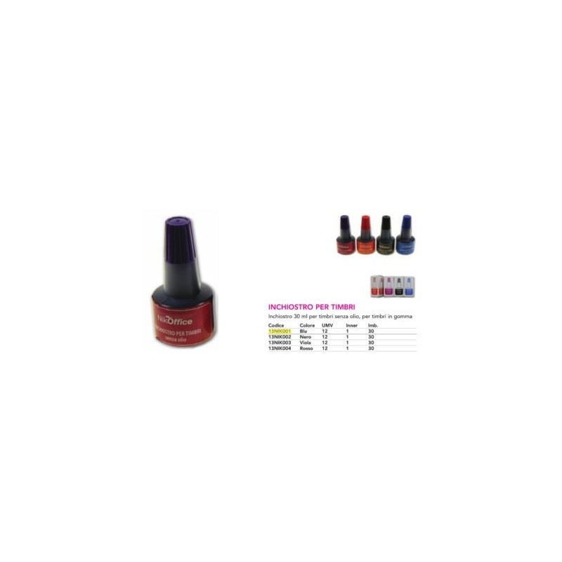 Inchiostro per timbri Viola 30ml