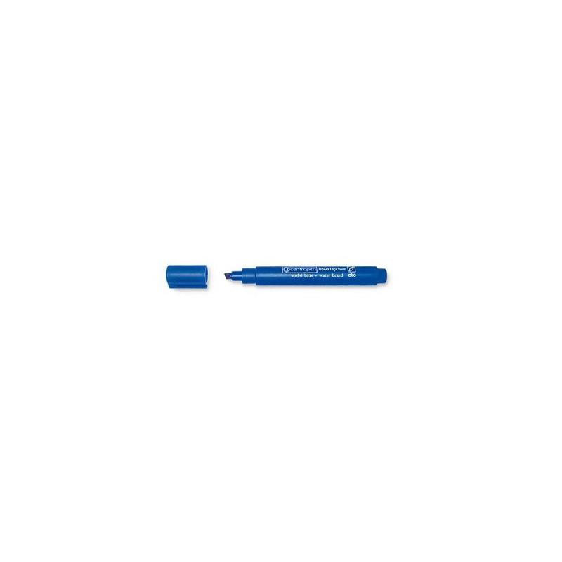 Marker base acqua punta scalpello blu Flipchart