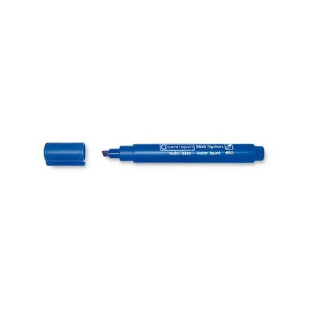 Marker base acqua punta scalpello blu Flipchart