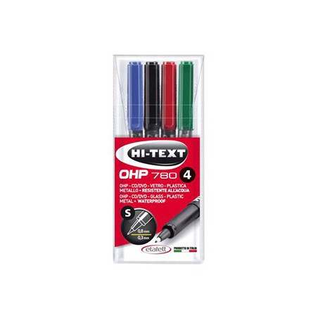 Marker OHP punta S 0,3mm  4pz ass.