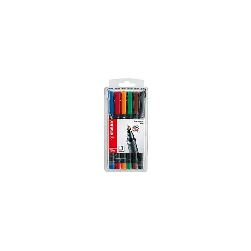 Marker OHP Stabilo S 0,3mm 6pz ass.