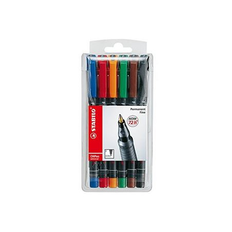 Marker OHP Stabilo S 0,3mm 6pz ass.