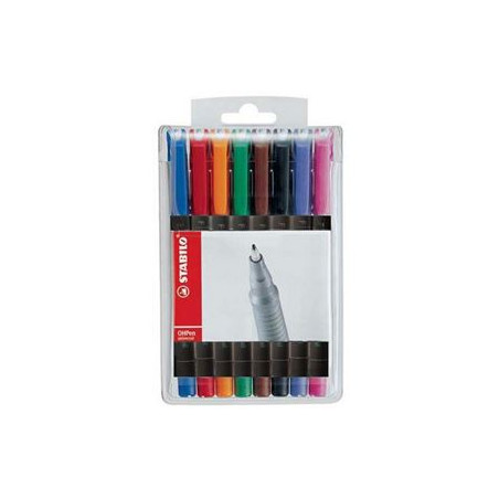 Marker OHP Stabilo S 0,3mm 8pz ass.