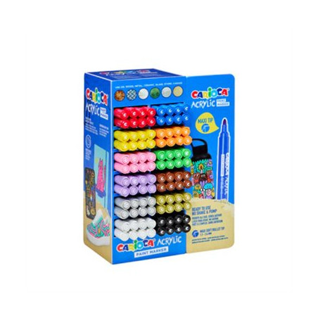 Marker pennarello acrilico MAXI TIP BRUSH  bianco