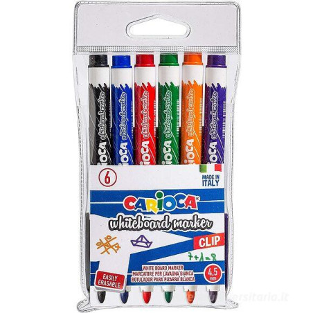 Marker per lavagna 3mm 6pz assortiti