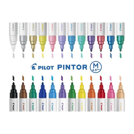 Marker Pilot Pintor - Marcatore a tempera a base acqua - 1,4mm - celeste pastello