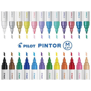 Marker Pilot Pintor - Marcatore a tempera a base acqua - 1,4mm - Rosso