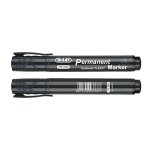 Marker punta tonda standard nero 12pz