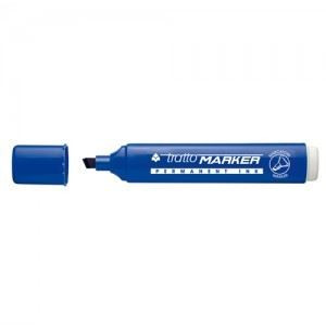 Marker Tratto punta scalpello blu