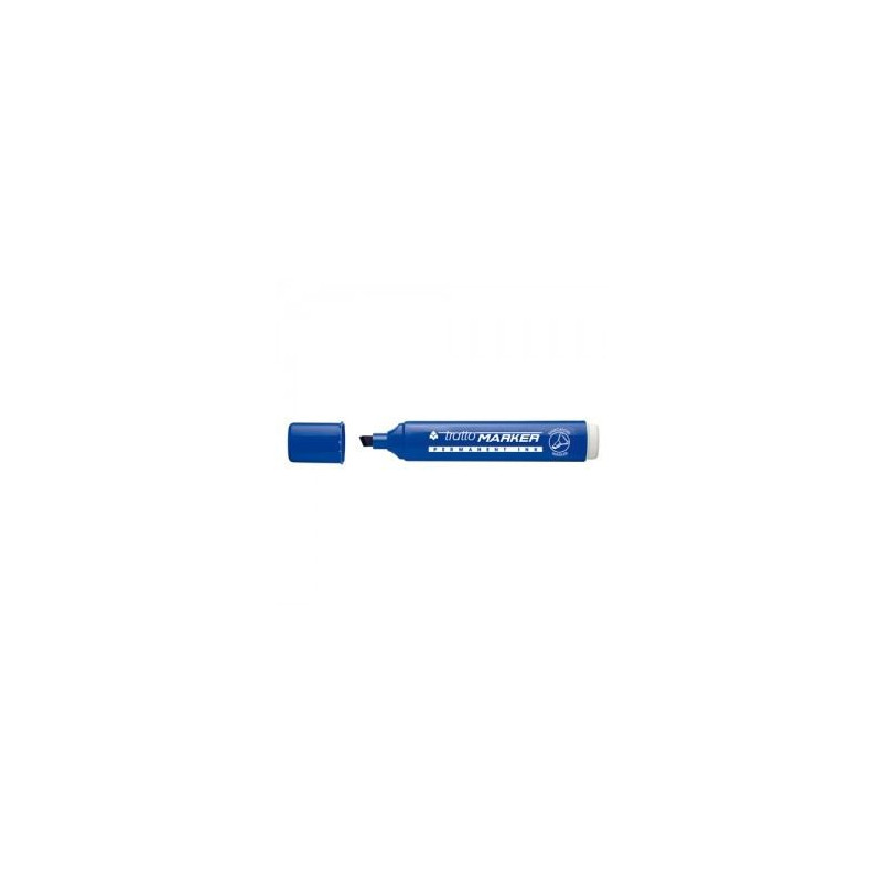 Marker Tratto punta scalpello blu