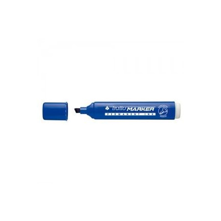 Marker Tratto punta scalpello blu