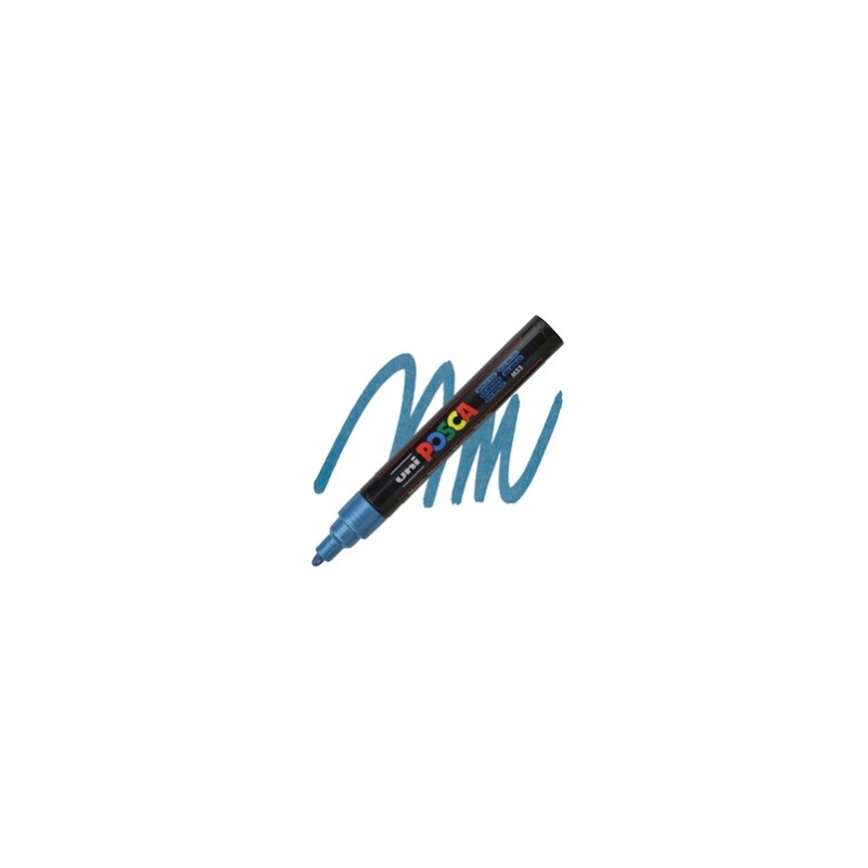 Marker Uni Posca PC5M blu metal