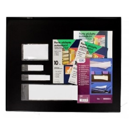Porta etichette adesivo 19x6cm 10pz