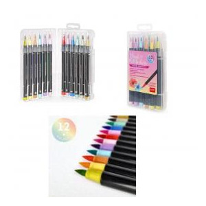 Set di 12 Pennarelli con Punta Pennello brush pastel Legami