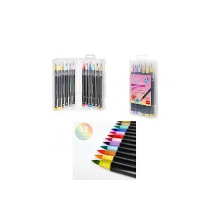 Set di 12 Pennarelli con Punta Pennello brush pastel Legami